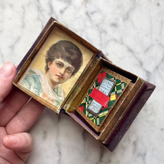 Victorian Book Shaped Needle Case