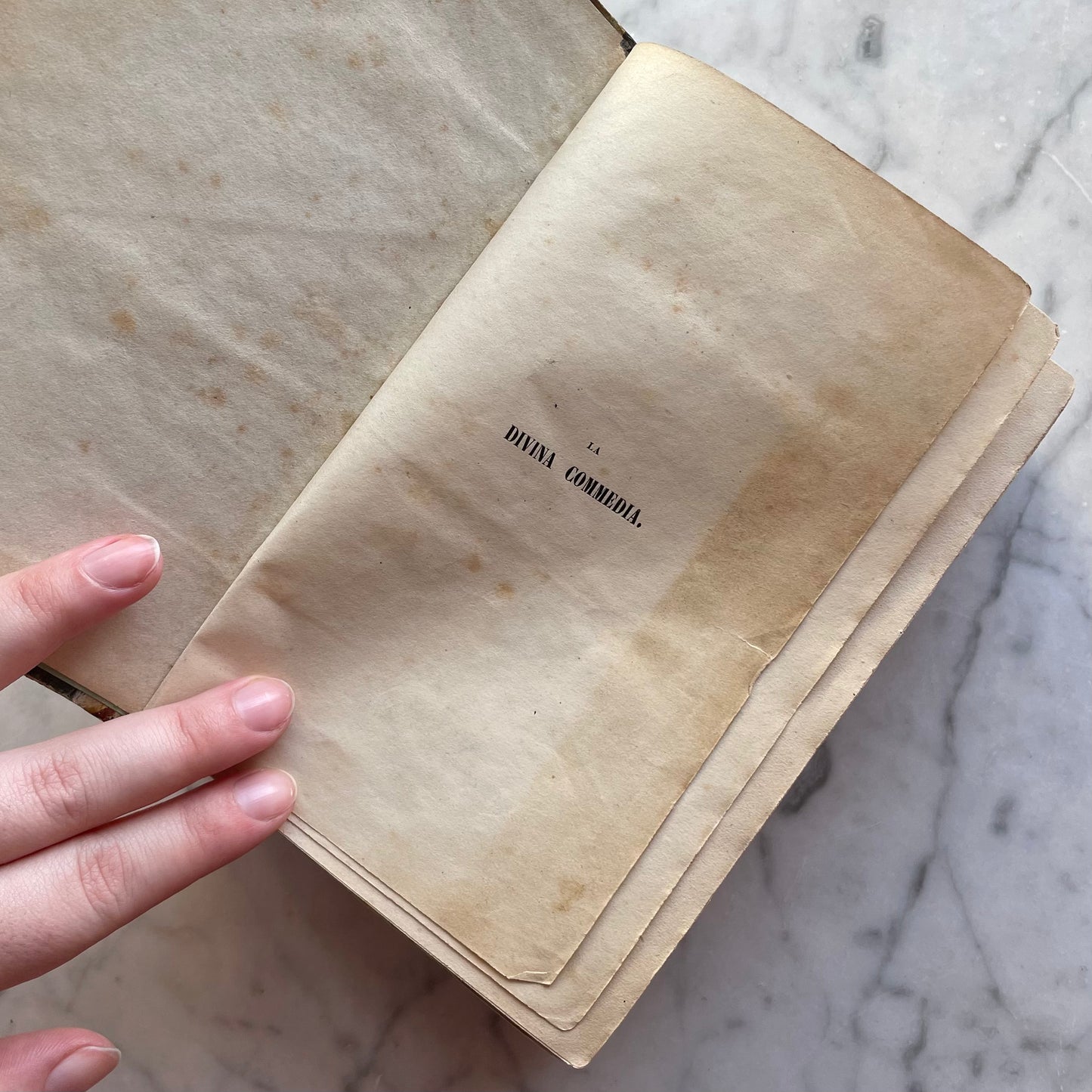 Dante’s Divine Comedy | Italian Language Edition | 1849