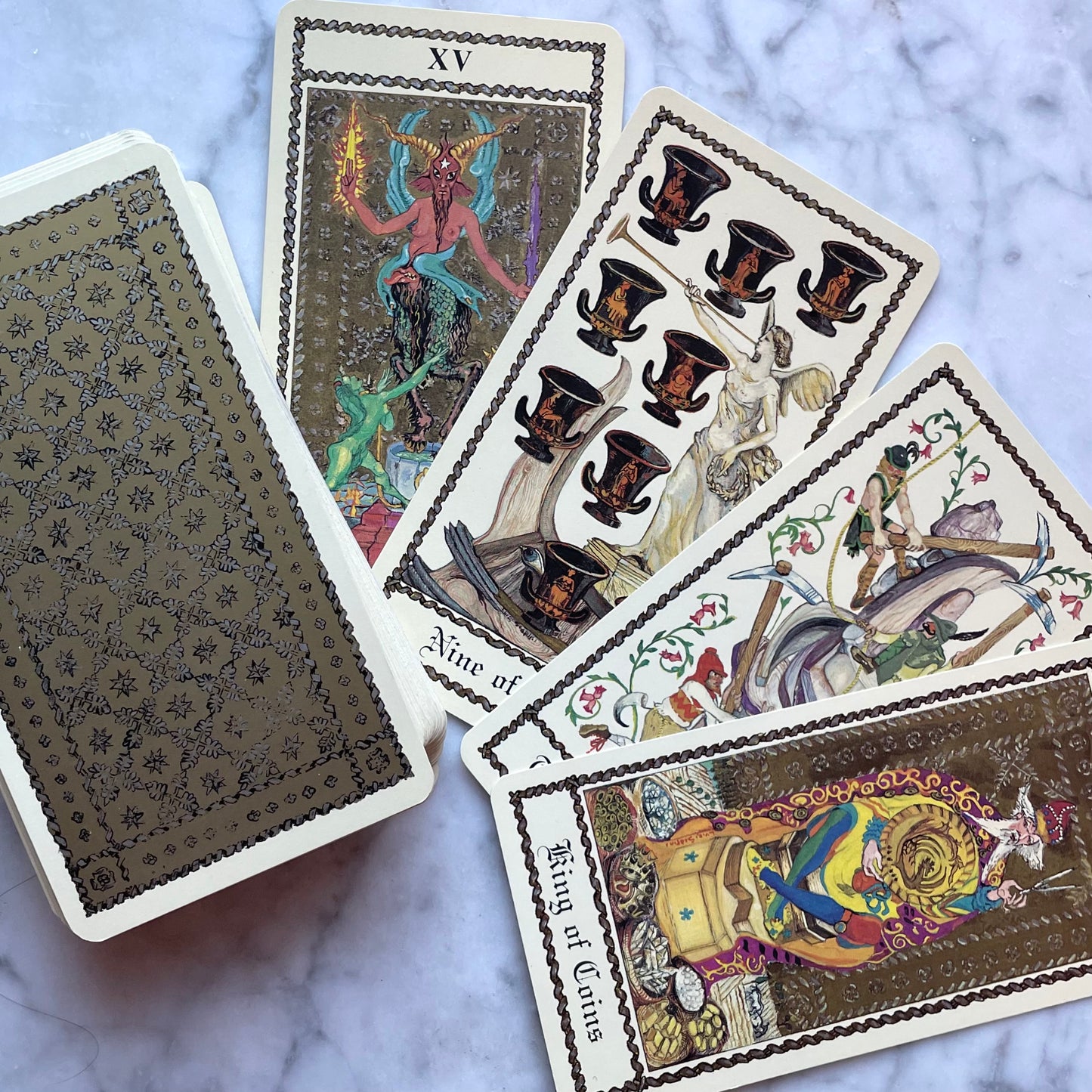 Vintage Medieval Scapini Tarot Deck
