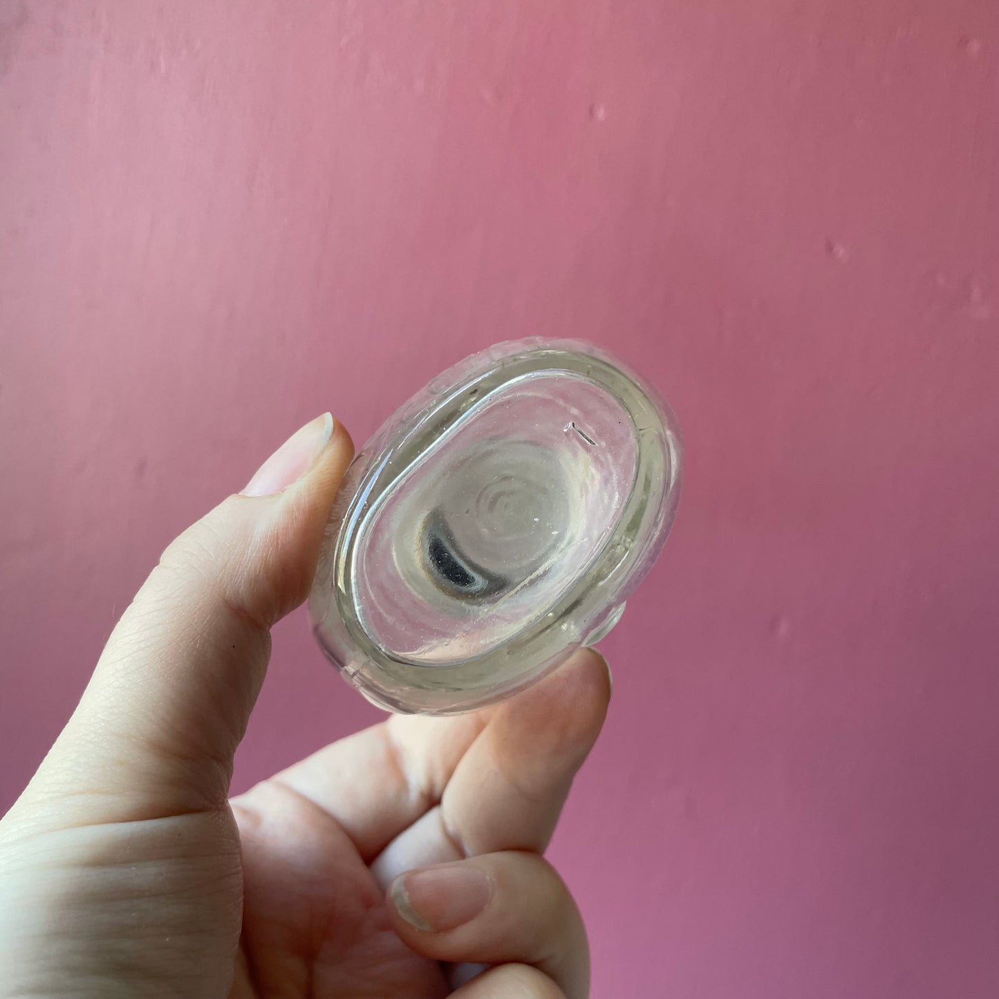 Antique Glass Holy Water Bottle