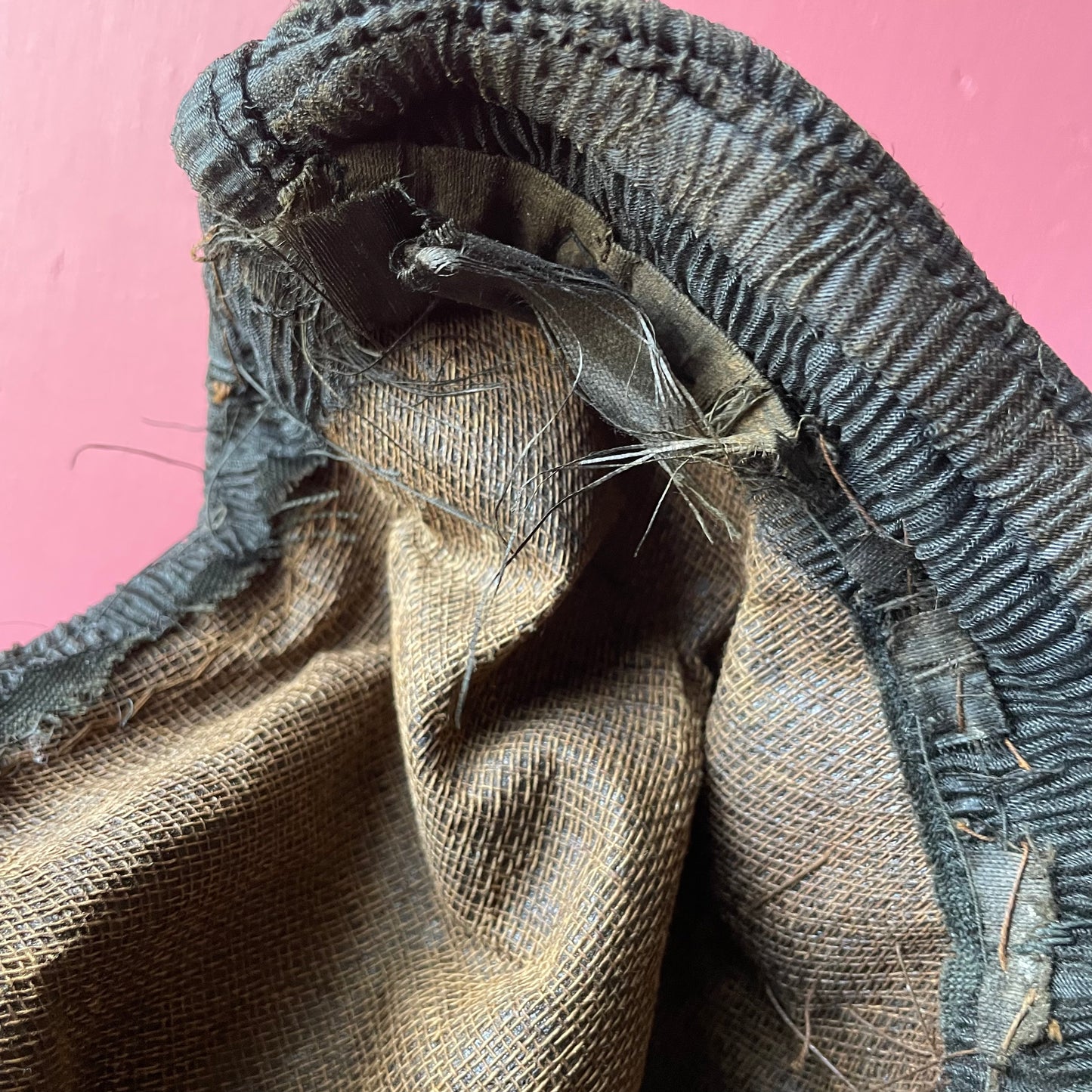 Victorian Mourning Child’s Bonnet | Black Silk Crepe