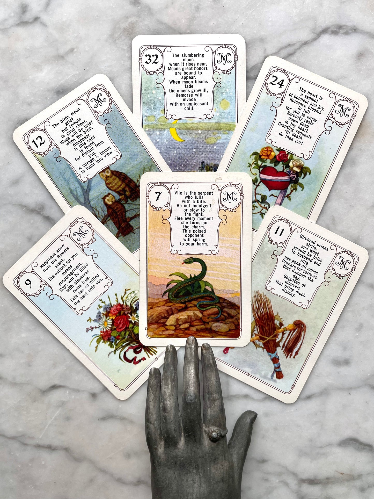Vintage Lenormand Fortune Telling Cards