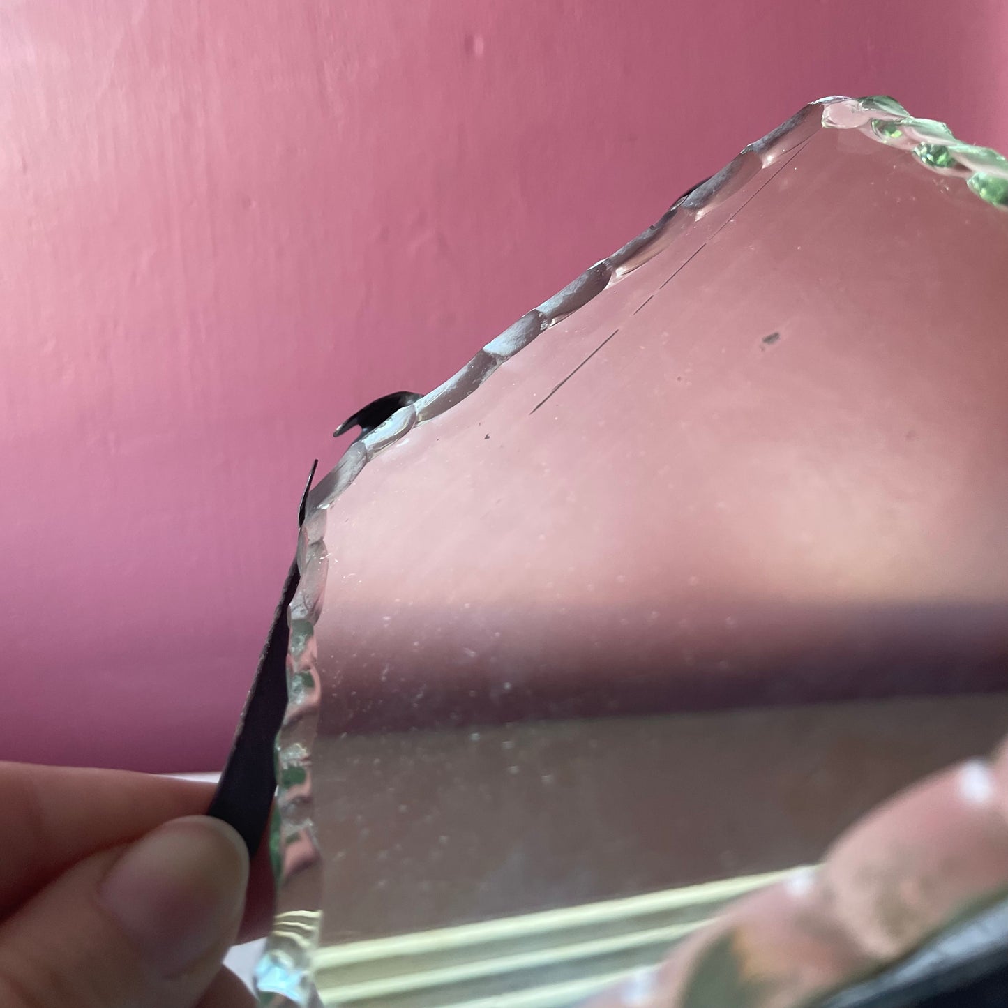 Antique Make-Do Shaving Mirror
