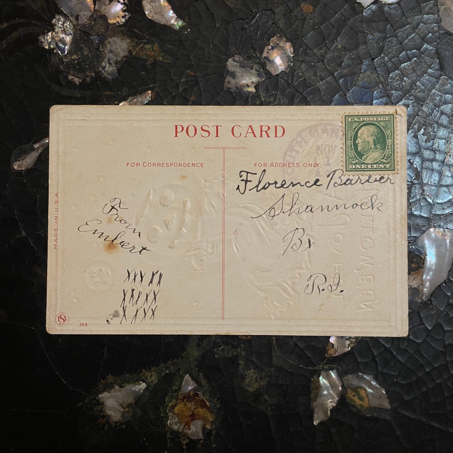 Antique Halloween Postcard