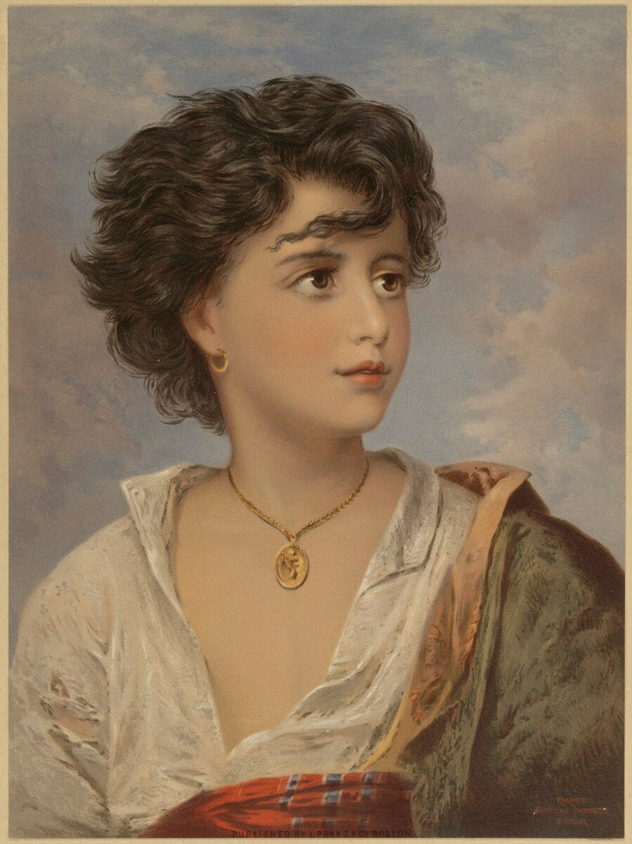 Victorian Painting after Neapolitan Fisher Boy by Gustav Karl Ludwig Richter