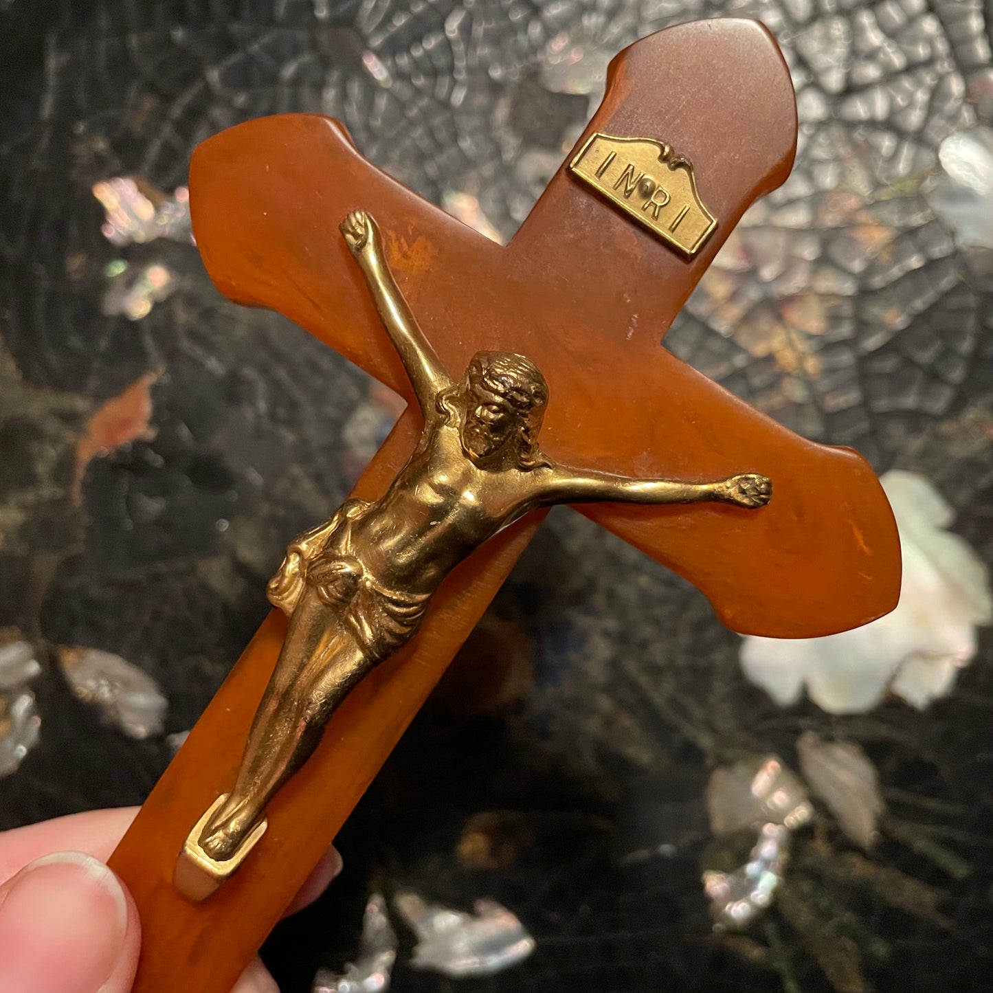 Vintage Bakelite Crucifix