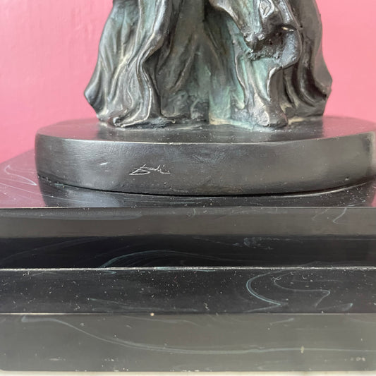 Two Nikes | Double Victory of Samothrace | Vintage Resin Sculpture after Salvador Dalí