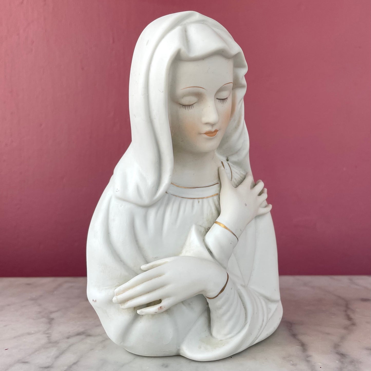 Vintage Madonna Head Vase