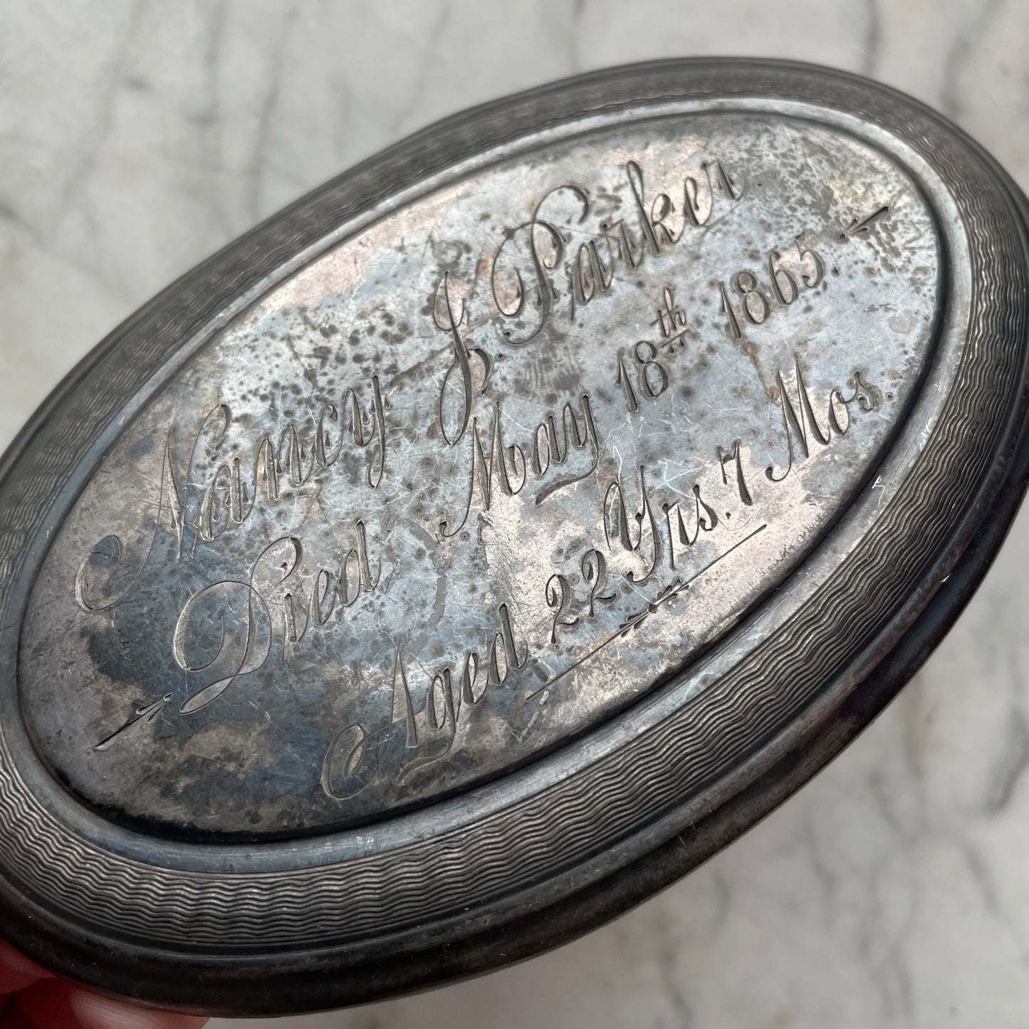 Victorian Casket Plate | 1865
