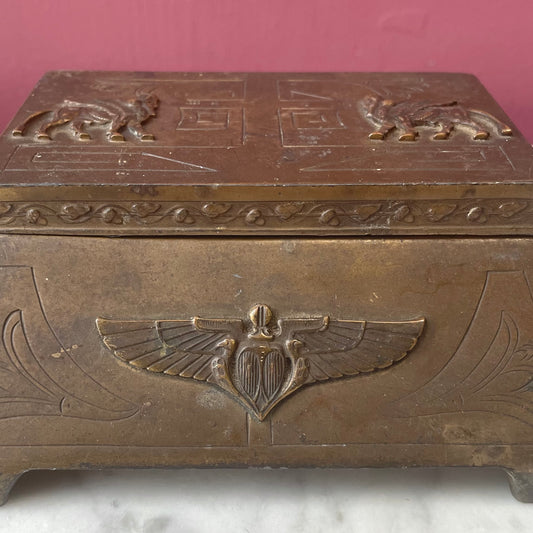 Antique Egyptian Revival Box | Benedict Co. 1910s-20s