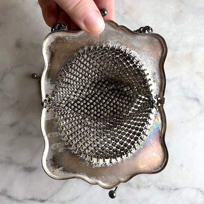 Antique Art Nouveau Mesh Purse
