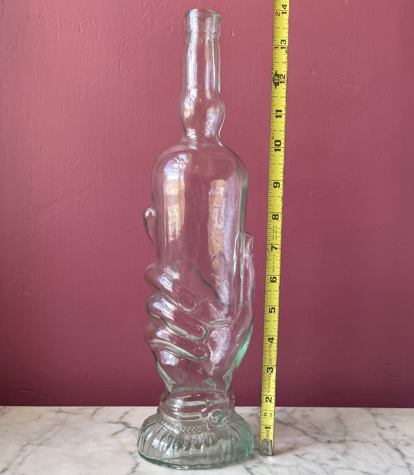 Antique Figural Hand Bottle | Legras | Main Transparente