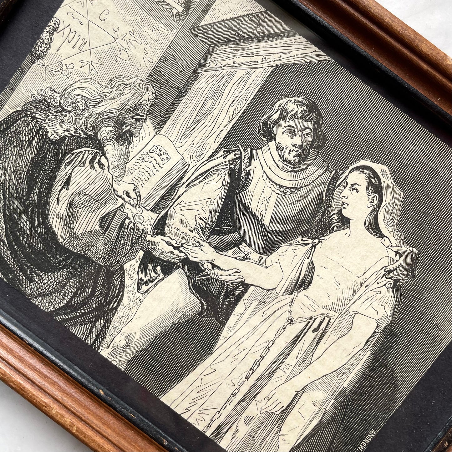 Antique French Palmistry Print