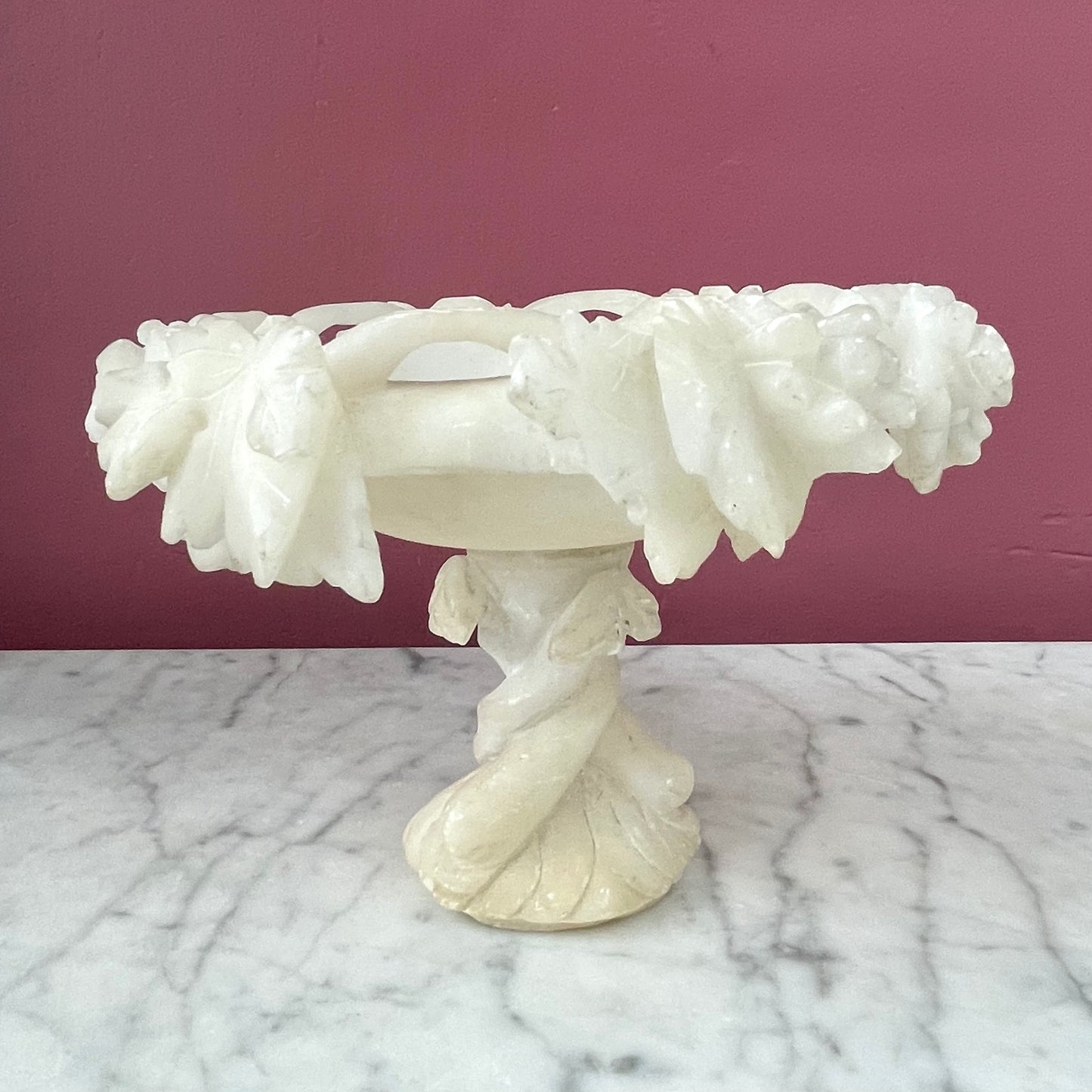 Antique Alabaster Vide Poche