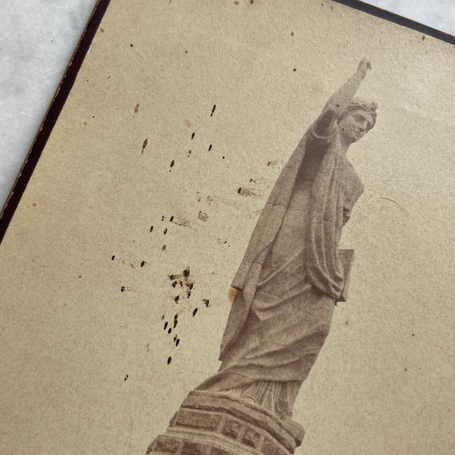 National Monument to the Forefathers | Plymouth, MA | Antique Cabinet Card Photo