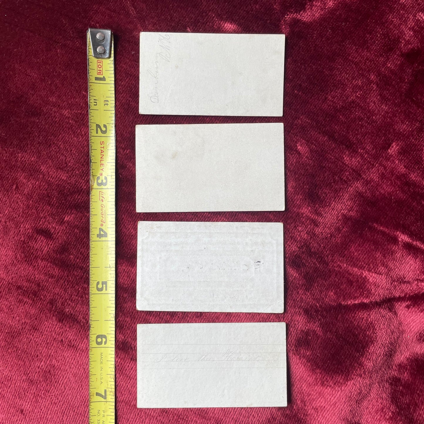 Early Victorian Hand Colored Calling Cards
