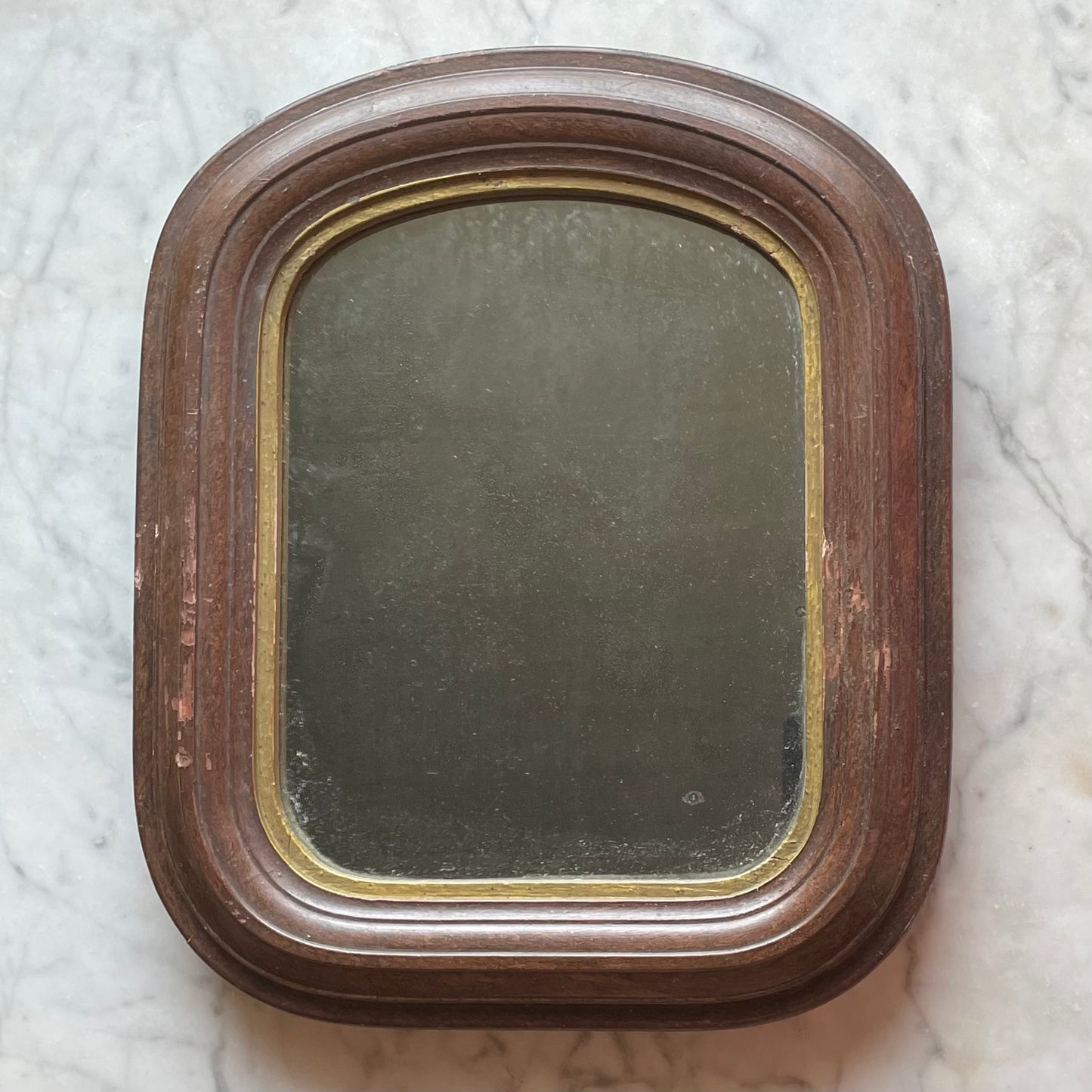 Victorian Arched Wood Victorian Mirror