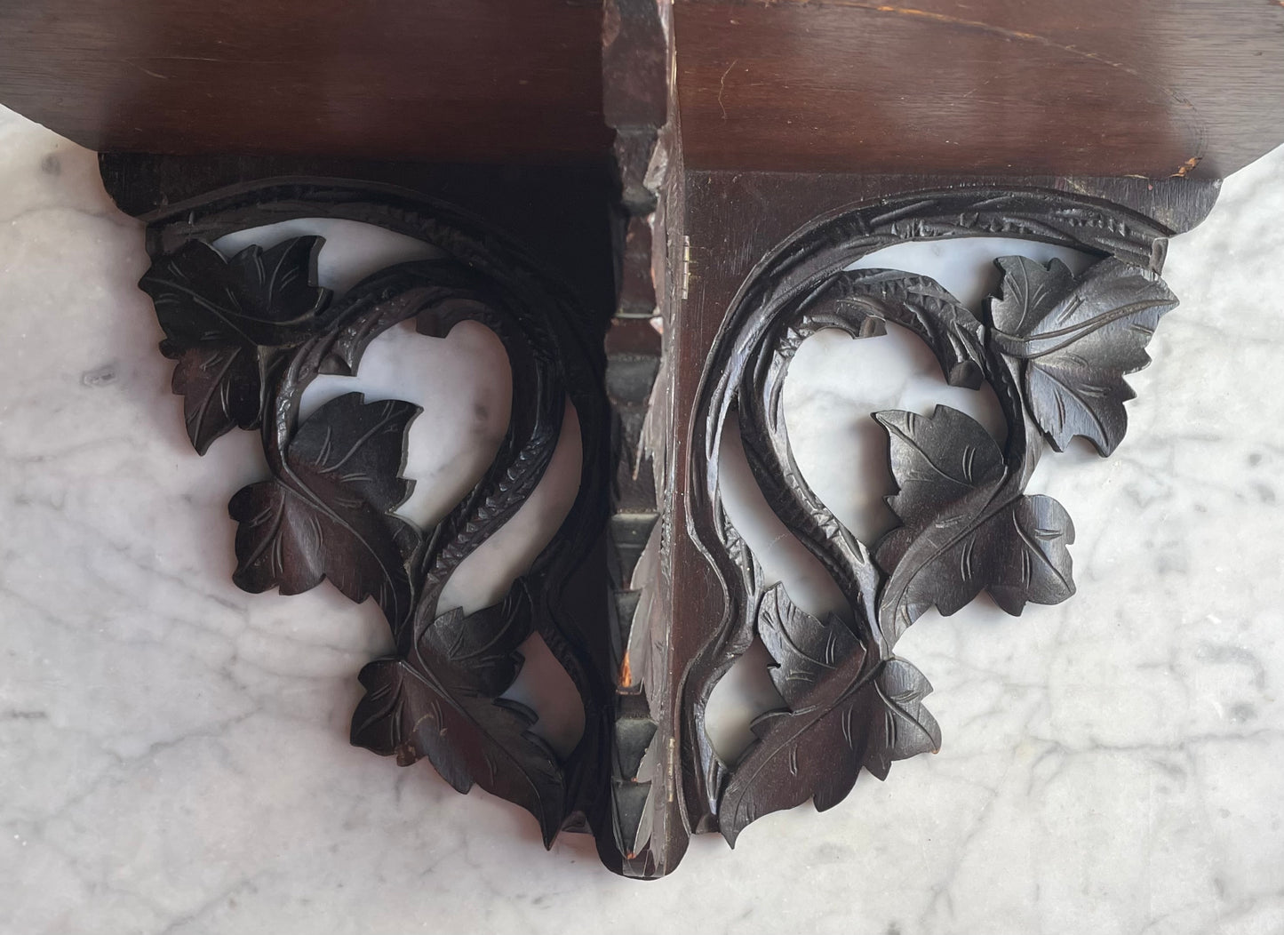 Antique Black Forest Style Shelf