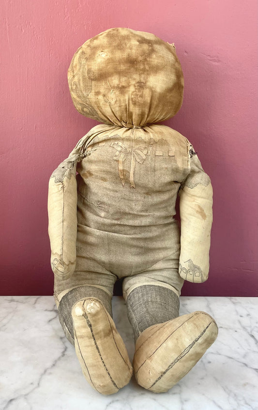 Antique Faceless Cloth Doll c. 1910