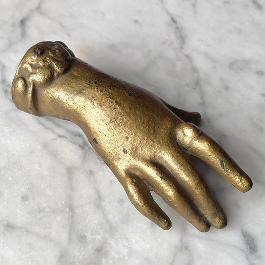 Victorian Cast Iron Lady’s Hand Paperweight