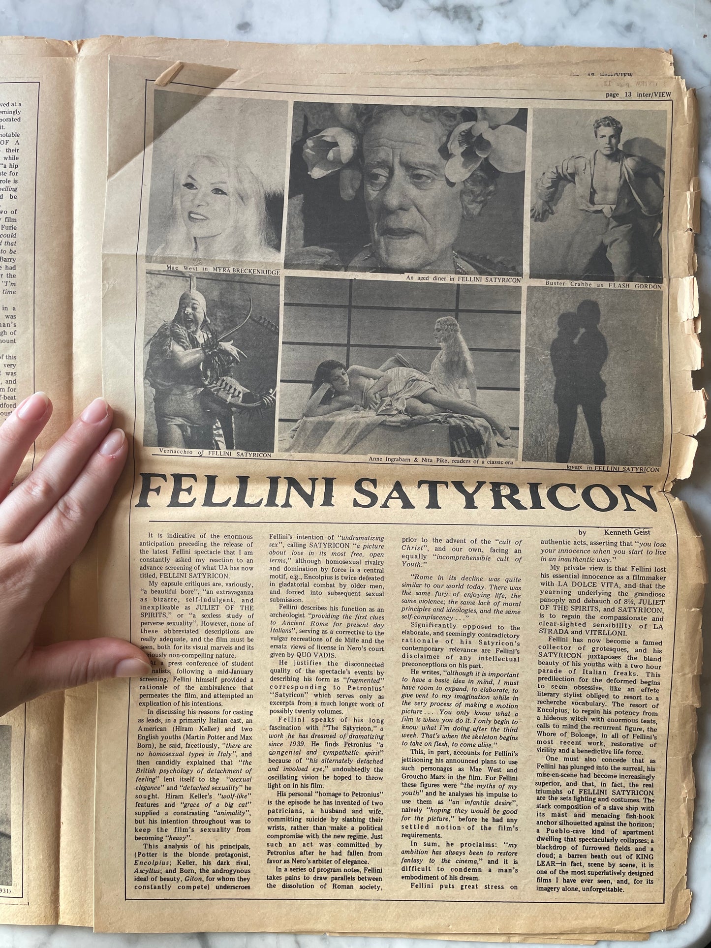 Andy Warhol’s Interview Magazine | Volume 1, No. 6 | 1970