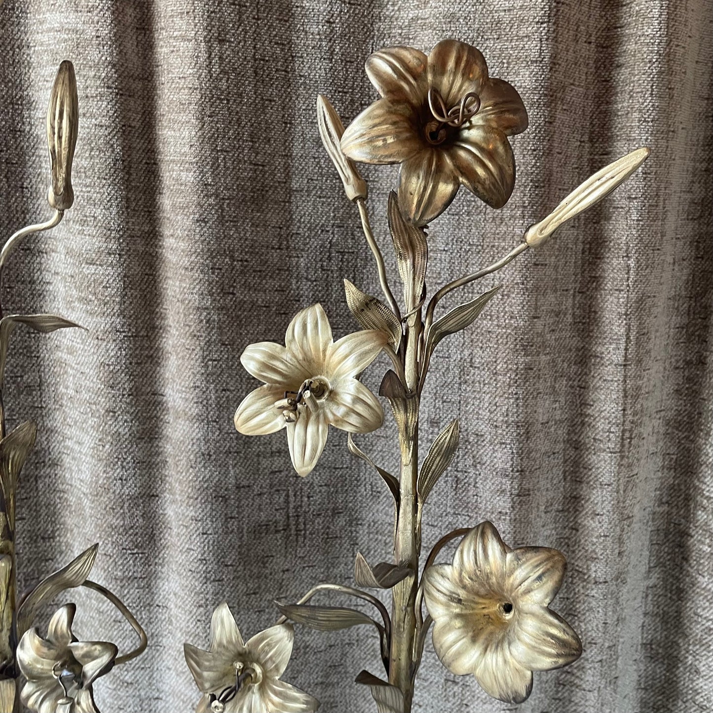 Antique Brass Lilies | Church Salvage