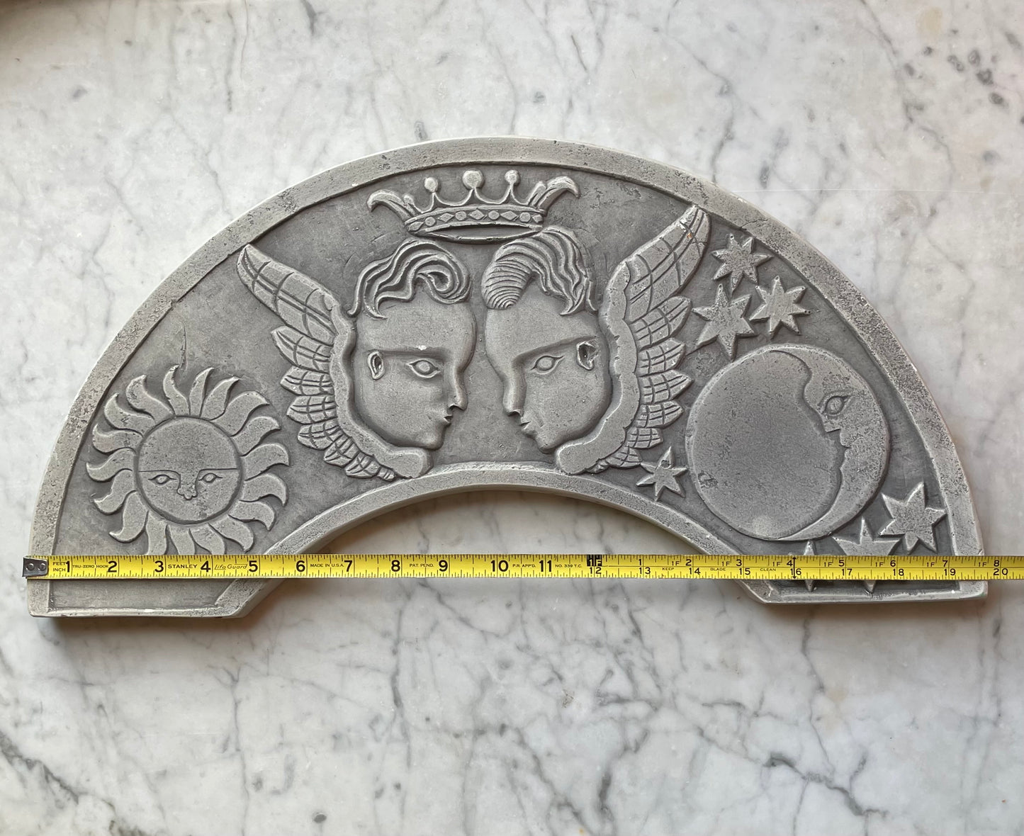 Vintage Plaster Gravestone Replica