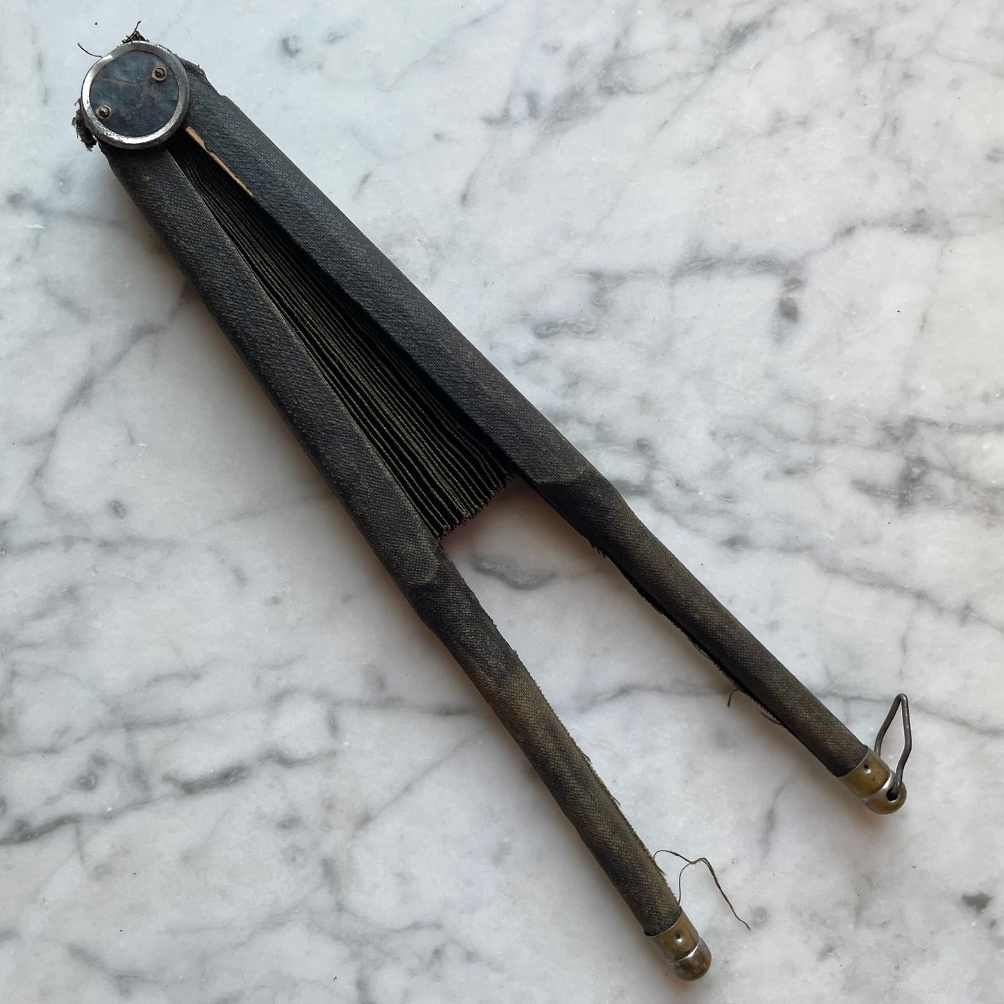 Victorian Mourning Cockade Fan