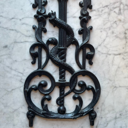 Antique Serpent Iron Gate Panels