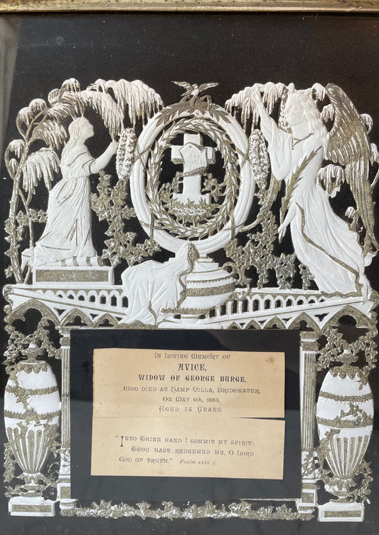 Victorian Mourning Die Cut Memorial