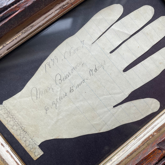 Victorian Child’s Hand Silhouette | 1879