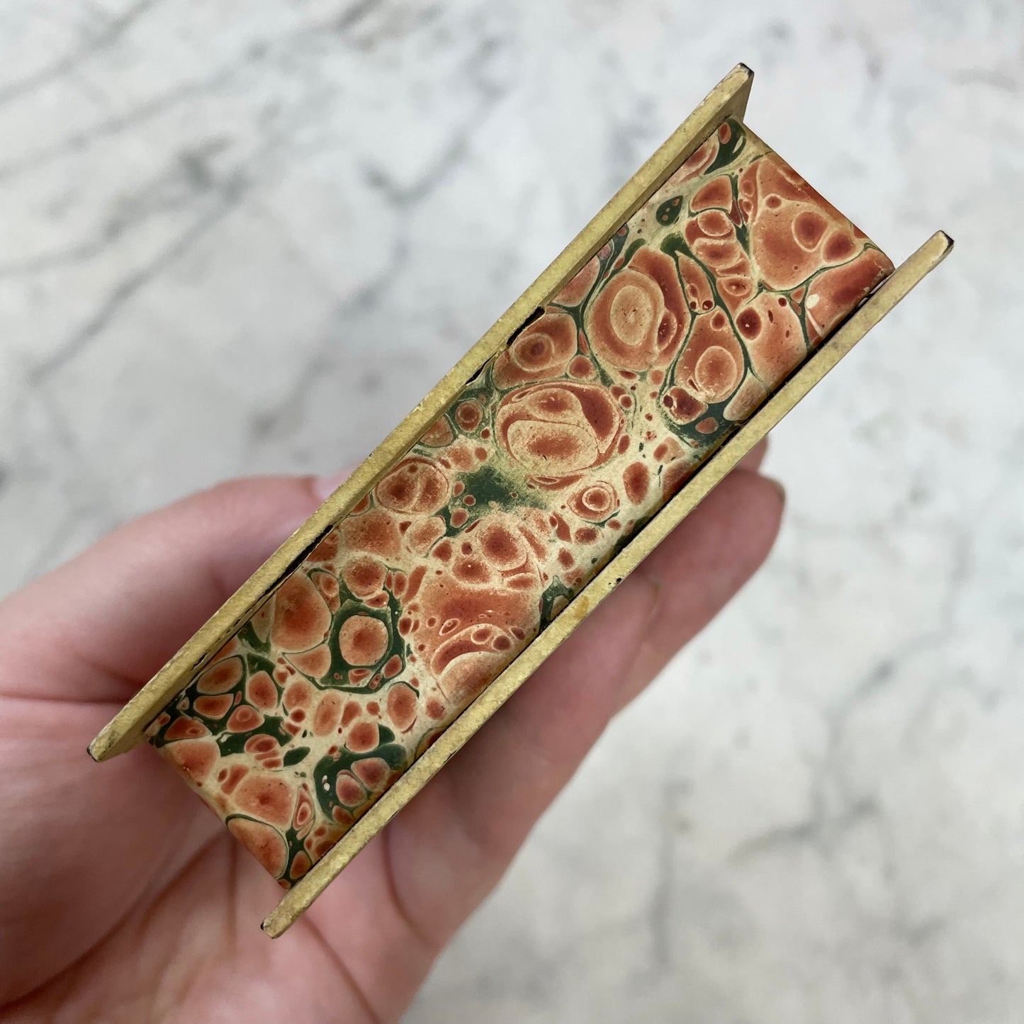 Victorian Book Shaped Glass Box with Frozen Charlotte Doll