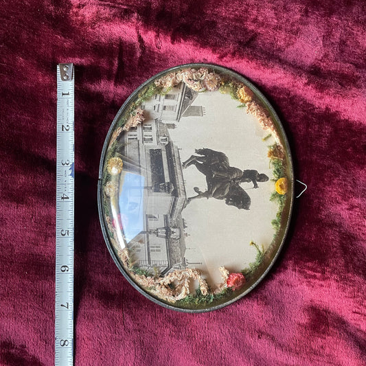 Antique Joan of Arc under Domed Glass