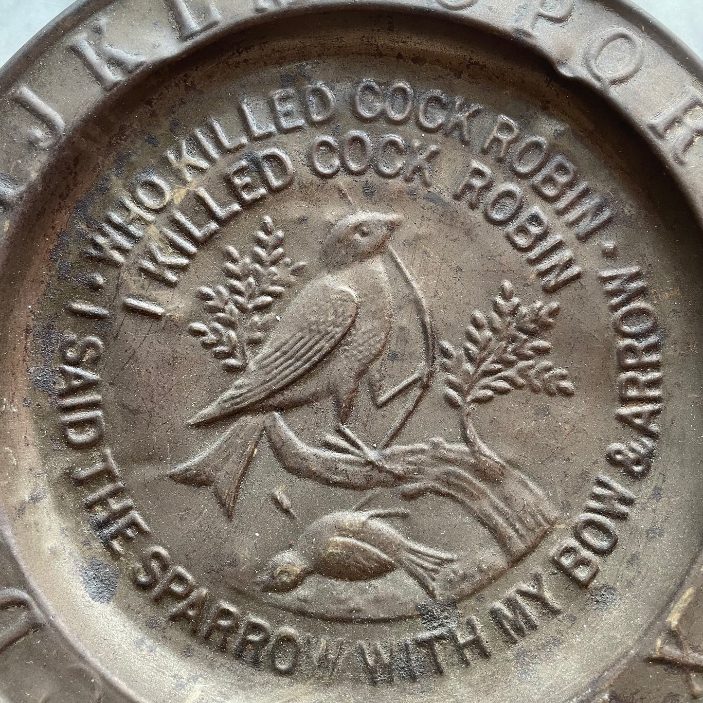 Who Killed Cock Robin? | Antique Tin Plate