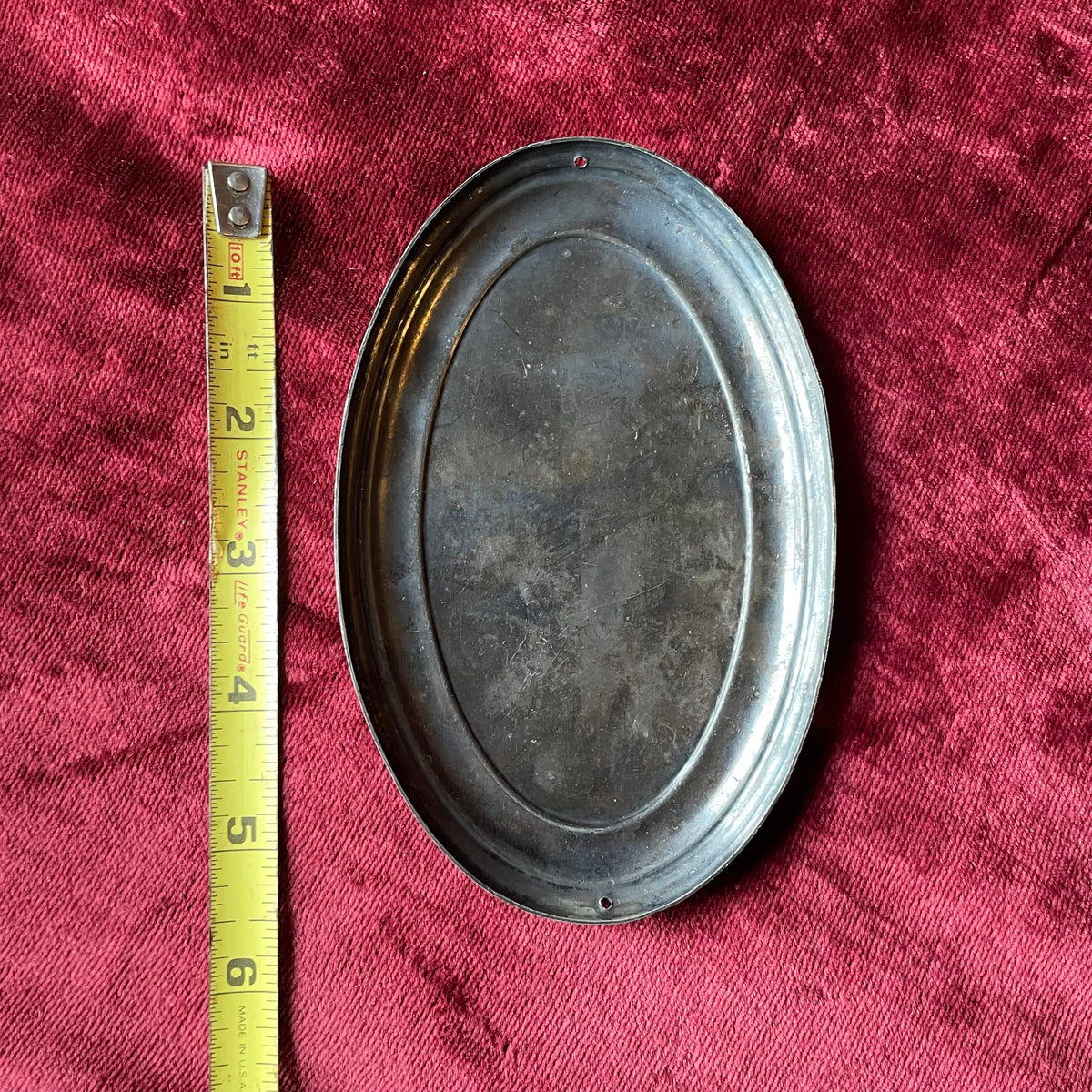 Antique Hand Engraved Casket Plate | 1865