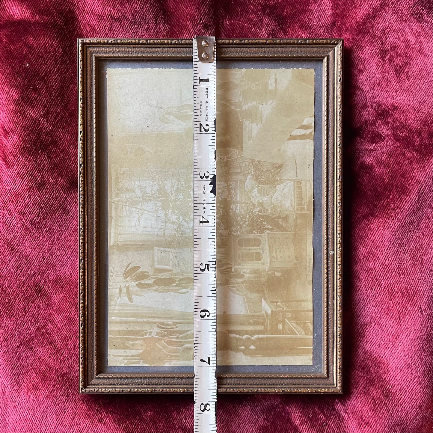 A Ghost for Christmas | Antique Framed Cabinet Card