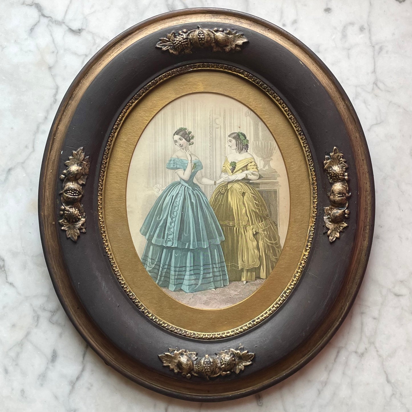 Two Ladies | Victorian Godey’s Print