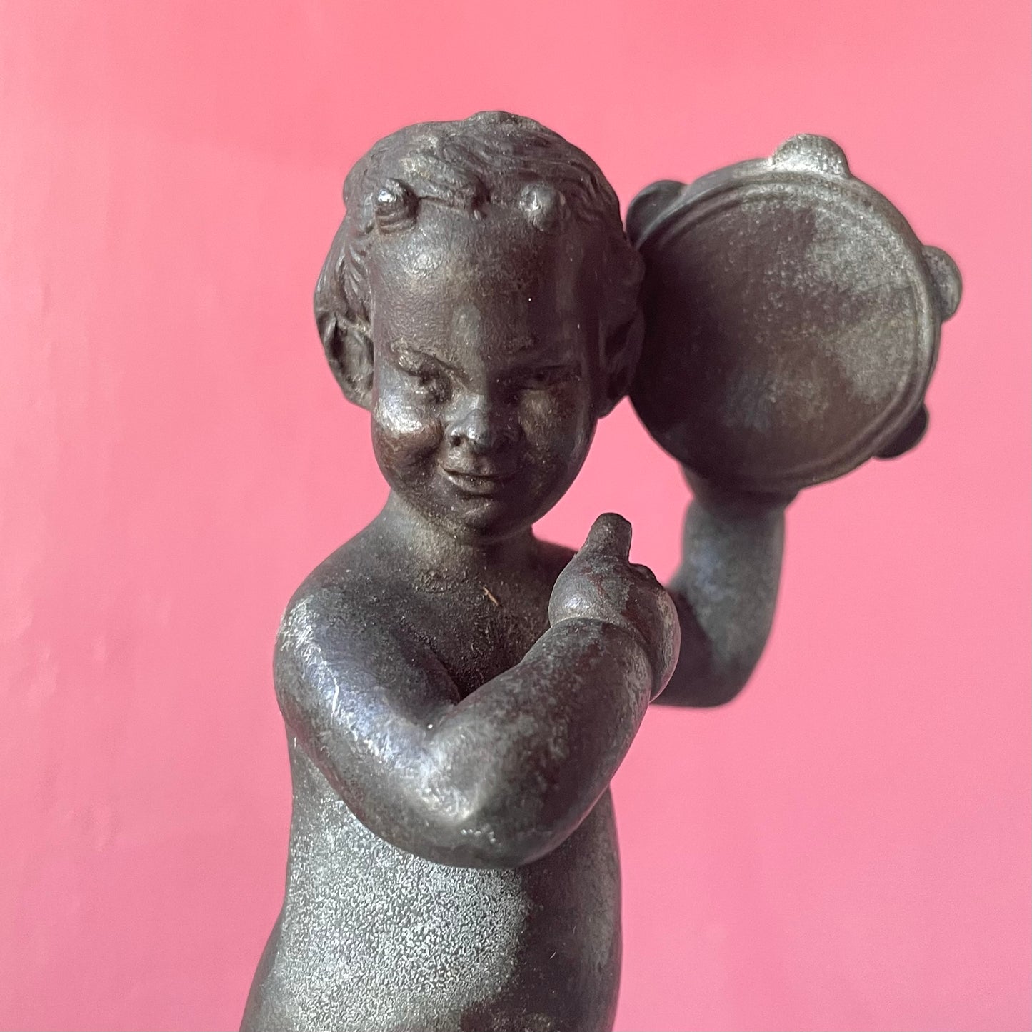 Antique Faun Match Holder & Striker
