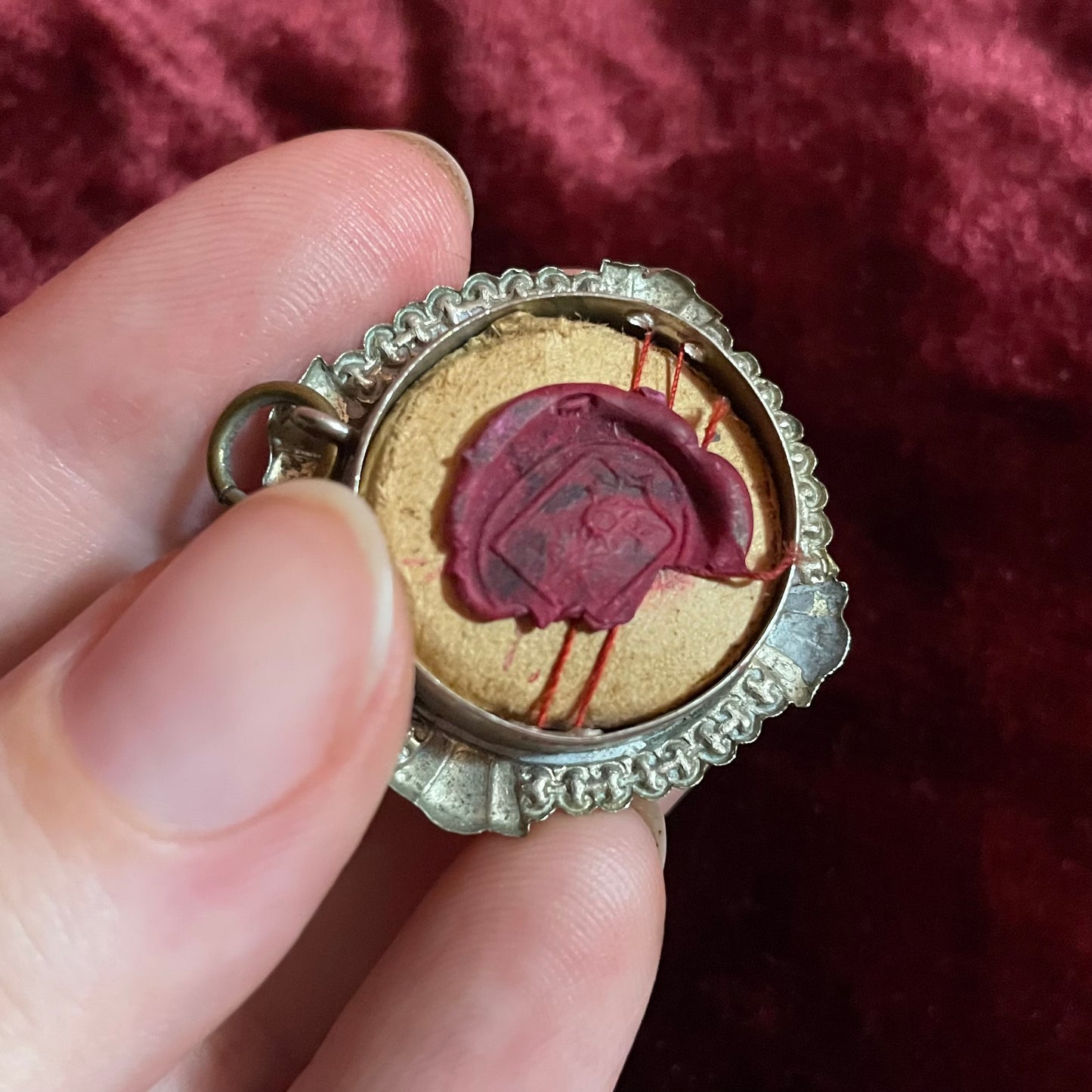 Antique Tertiary Relic | Cloth Touched Relic of Teresa Couderc