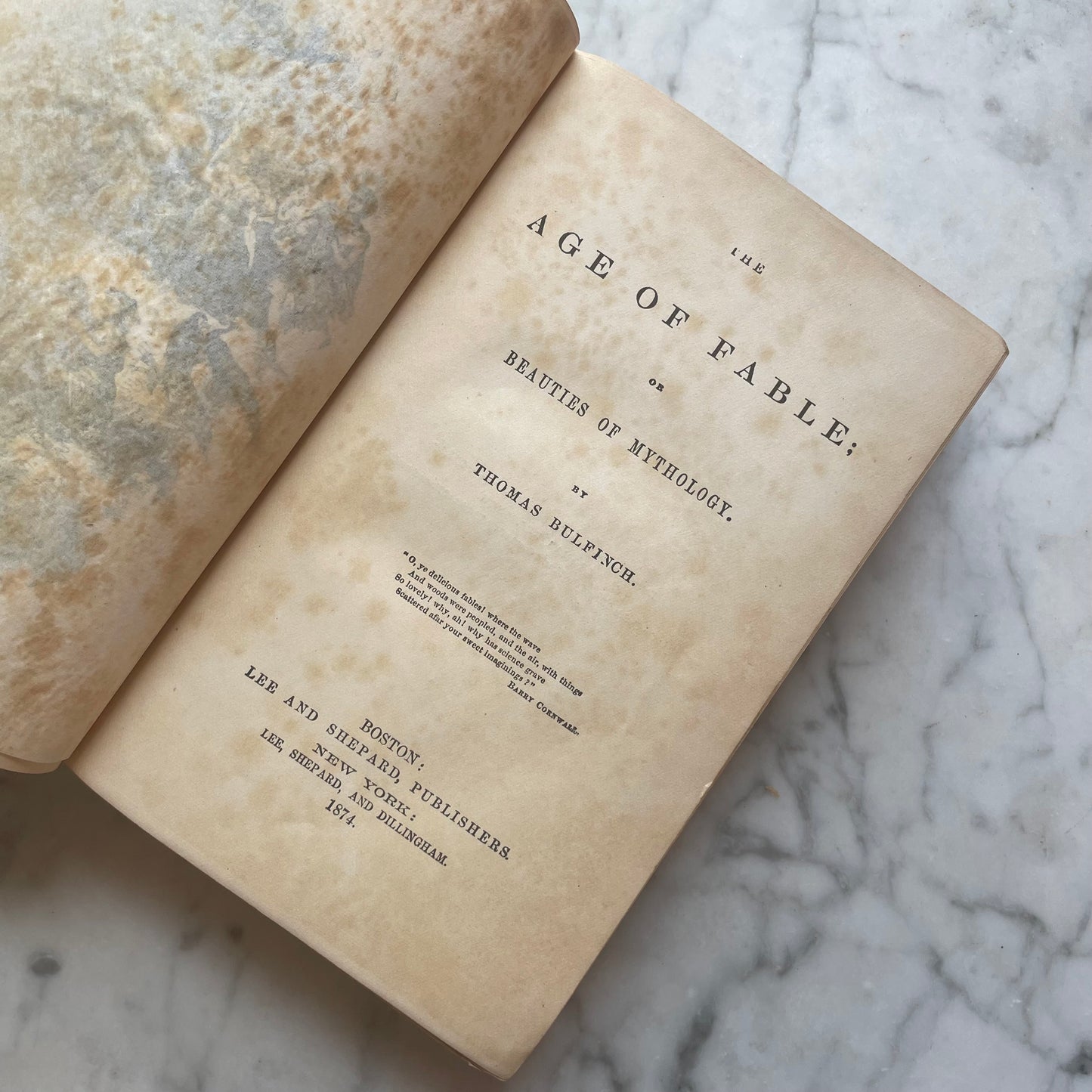 Age of Fable or Beauties of Mythology | Bullfinch | 1874
