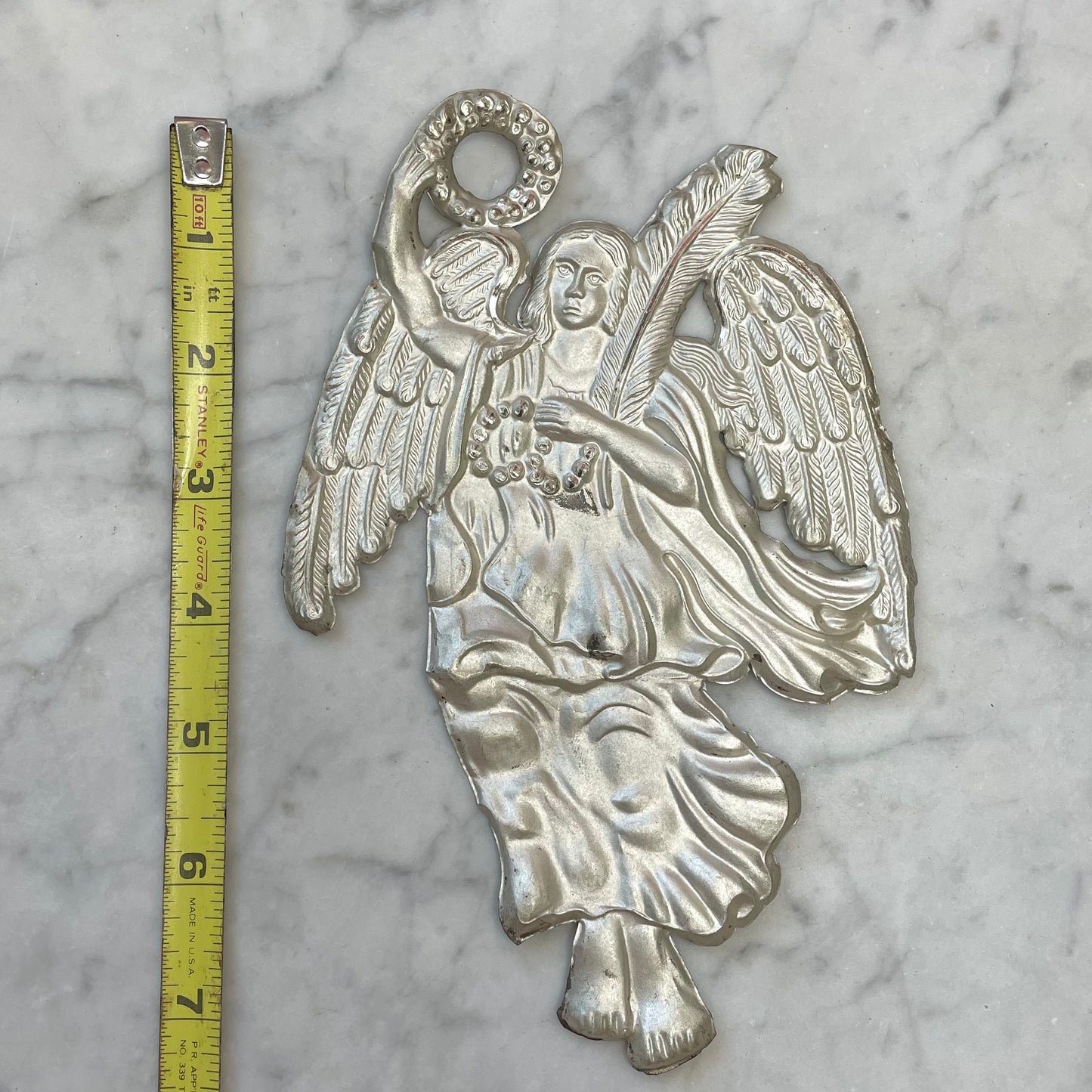 Antique Angel Tin Ex Voto
