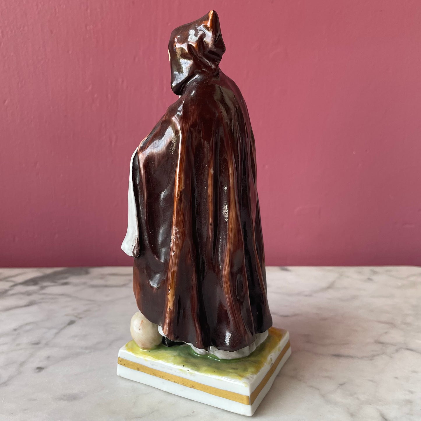Antique Ernst Bohne & Sohn Porcelain Monk