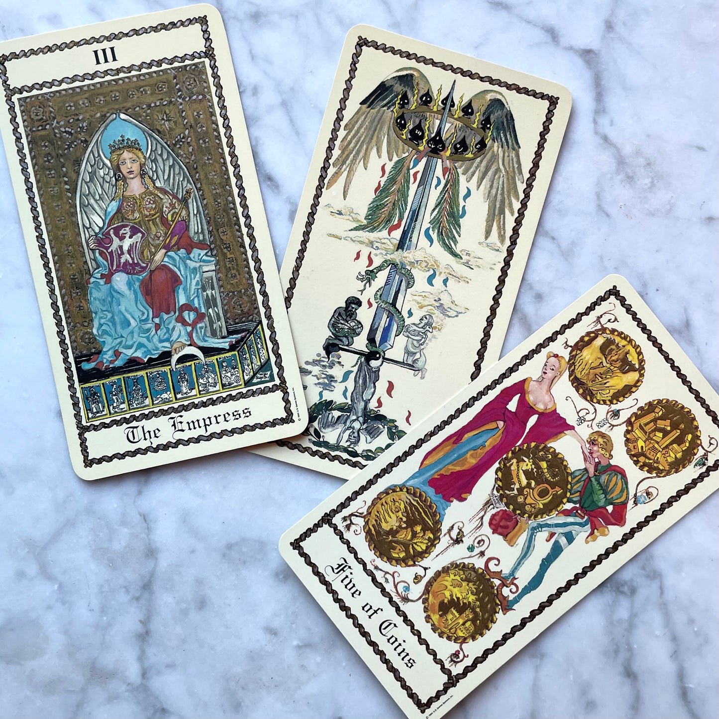 Vintage Medieval Scapini Tarot Deck