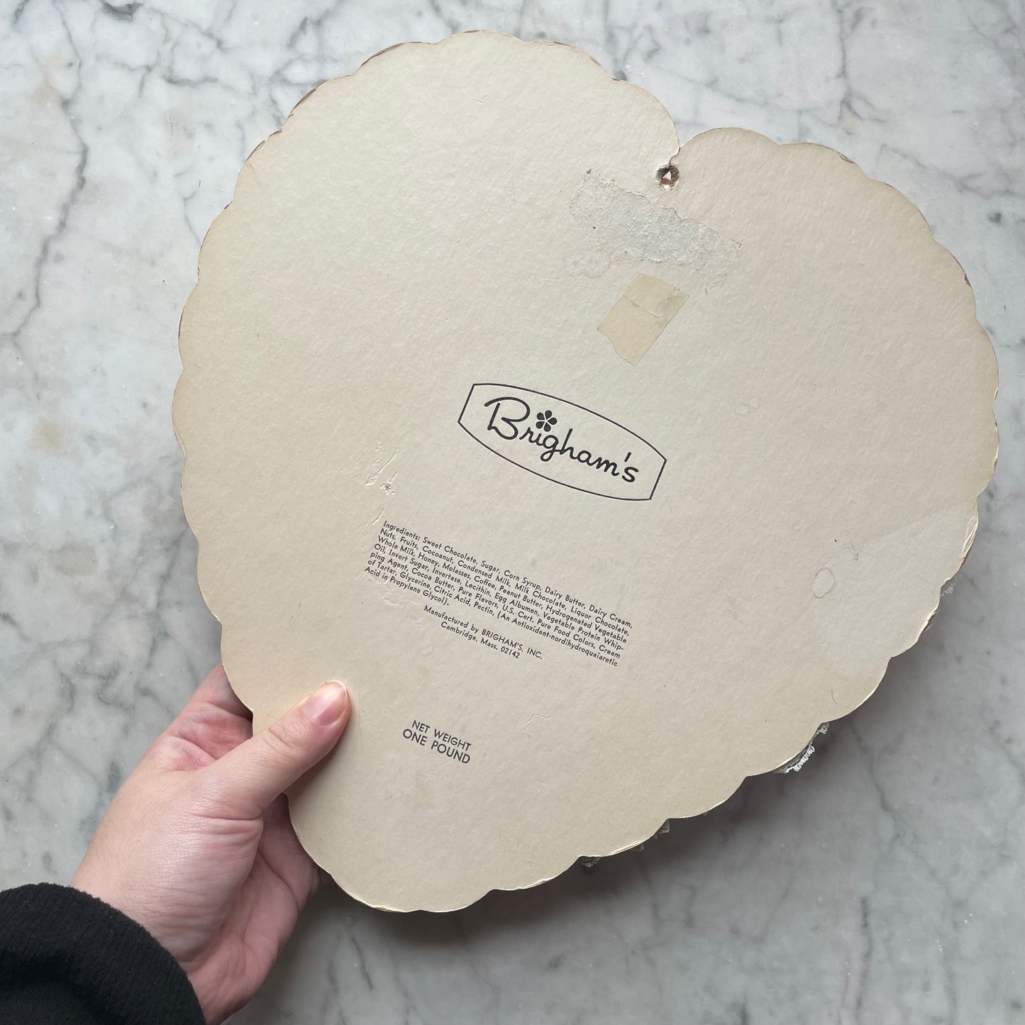 Vintage Heart Shaped Candy Box