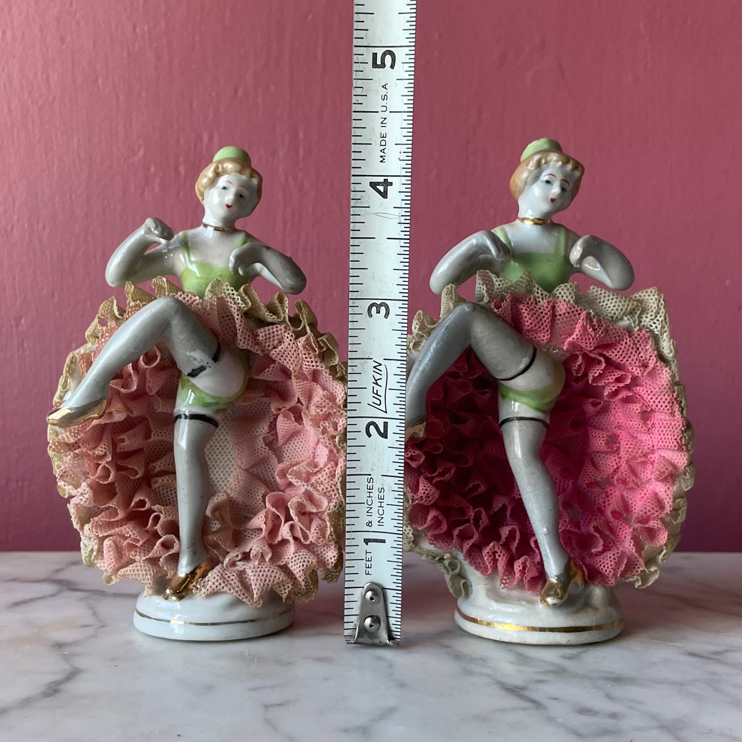 Vintage Can-Can Girls | Porcelain Figures