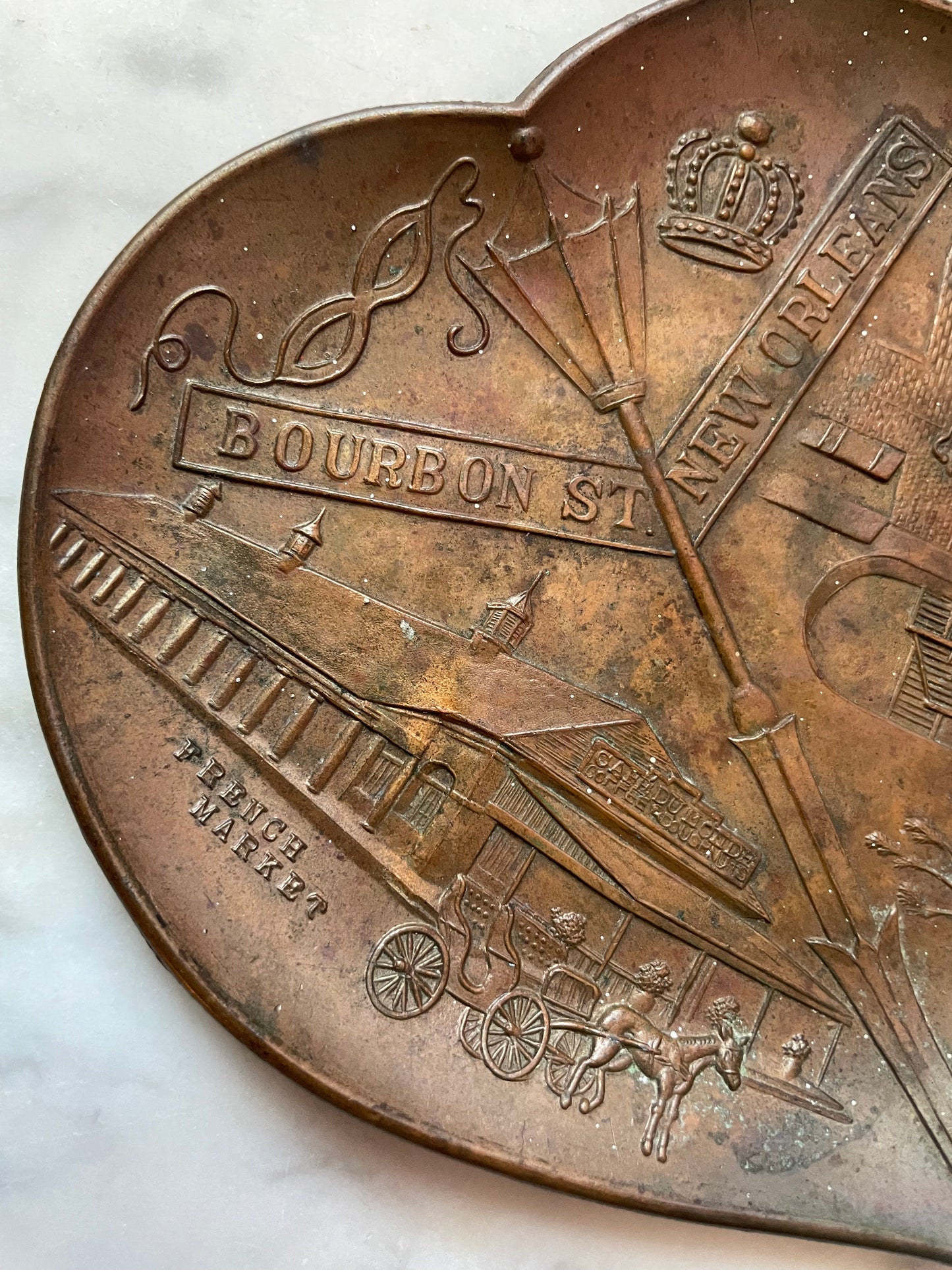 Vintage New Orleans Souvenir Pin Dish