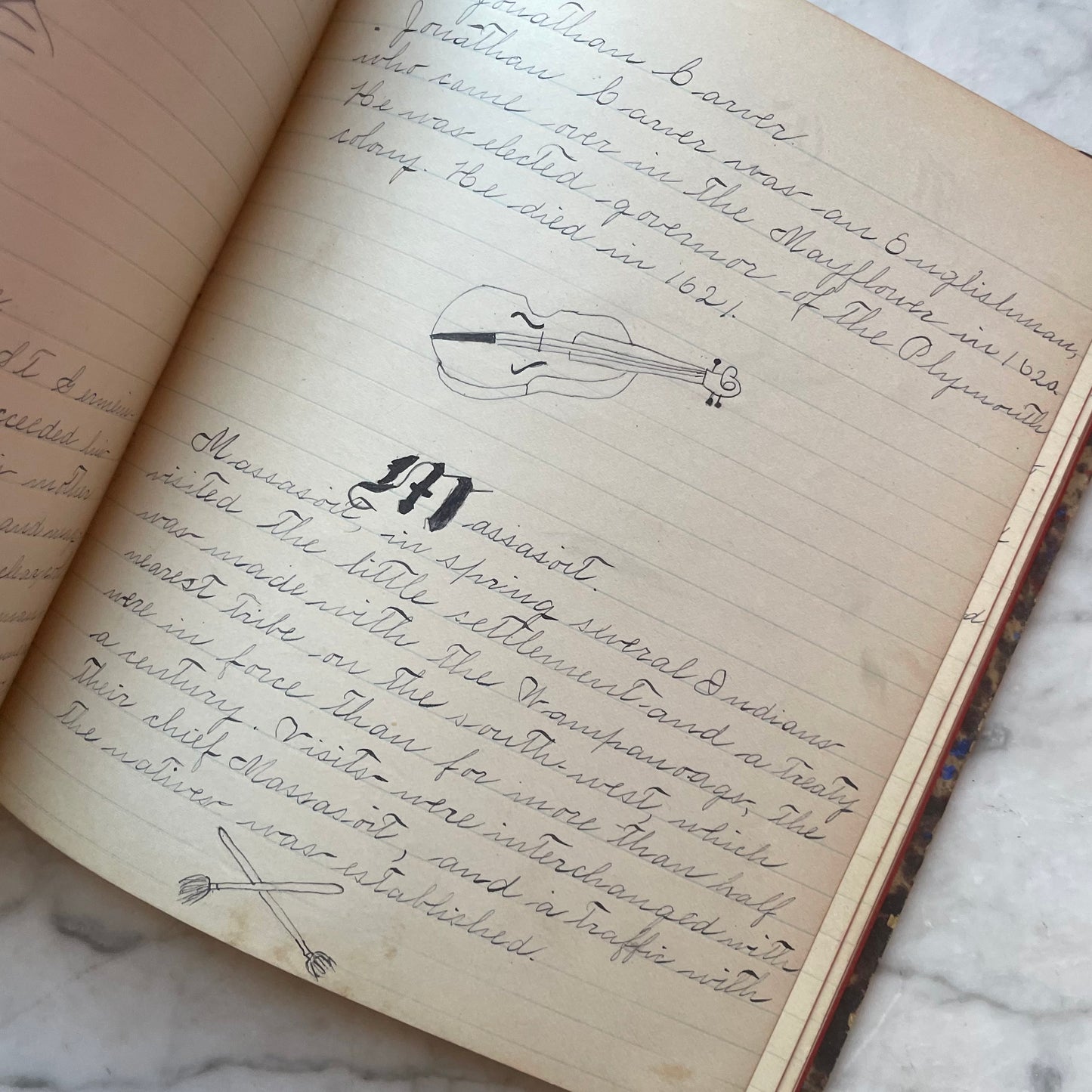 Victorian Schoolgirl’s Notebook | Biographical Sketches of Notable Men & Women |1889