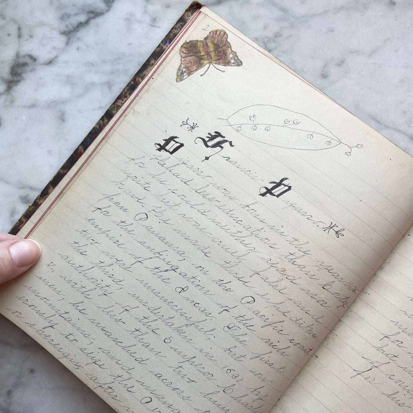 Victorian Schoolgirl’s Notebook | Biographical Sketches of Notable Men & Women |1889