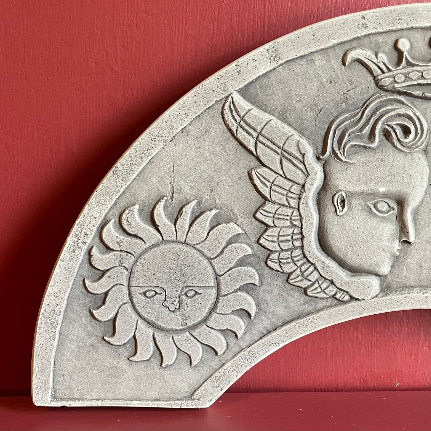 Vintage Plaster Gravestone Replica