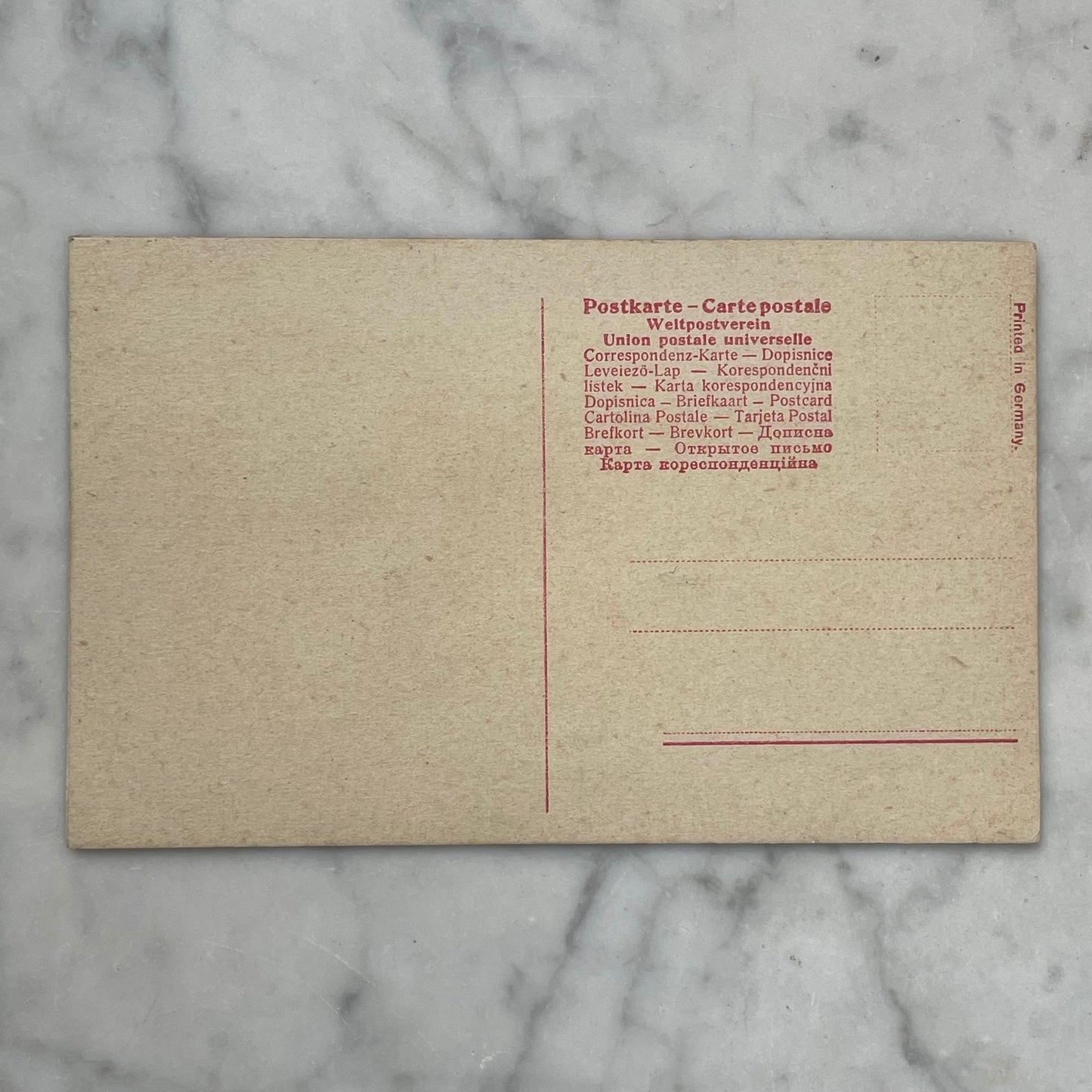 Trompe L’œil Erotic Postcard